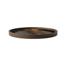 Load image into Gallery viewer, Organic Bronze Round Glass Tray | 30cm