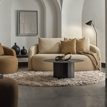 Load image into Gallery viewer, Lupin Swivel Armchair & Footstool | Sandstone