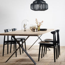 Load image into Gallery viewer, Albert Dining Table | X Frame White