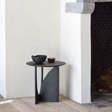 Load image into Gallery viewer, Geometric Side Table | Black Oak