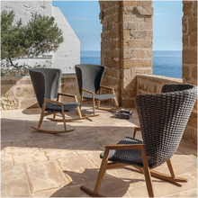 Load image into Gallery viewer, Knit Rocking Armchair | Lava Grey