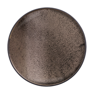 Aged Bronze Mirror Tray | Small