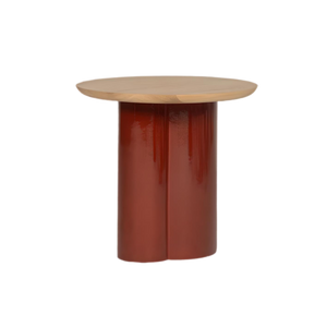 Arvin Side Table | Maroon Ceramic