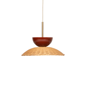 Arvin Rattan Pendant  | Maroon