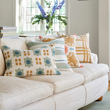 Load image into Gallery viewer, Assam Cushion | Aqua &amp; Heaven Blue
