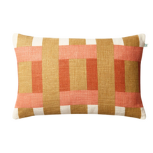 Load image into Gallery viewer, Benaras Cushion | Khaki &amp; Apricot
