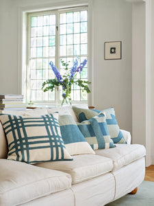 Benaras Cushion | Aqua & Heaven Blue