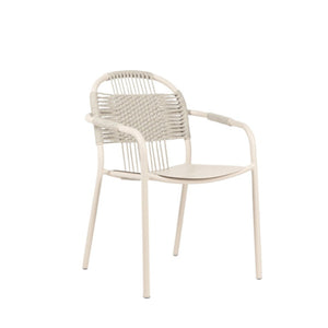 Cleo Dining Armchair | Dune White