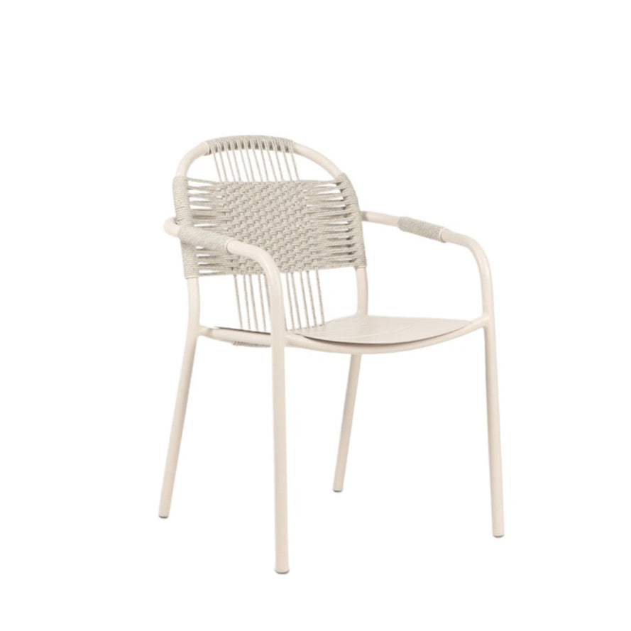 Cleo Dining Armchair | Dune White