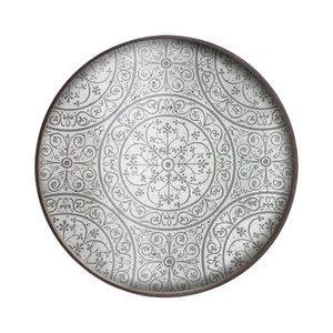 Moroccan Frost Mirror Tray | Large