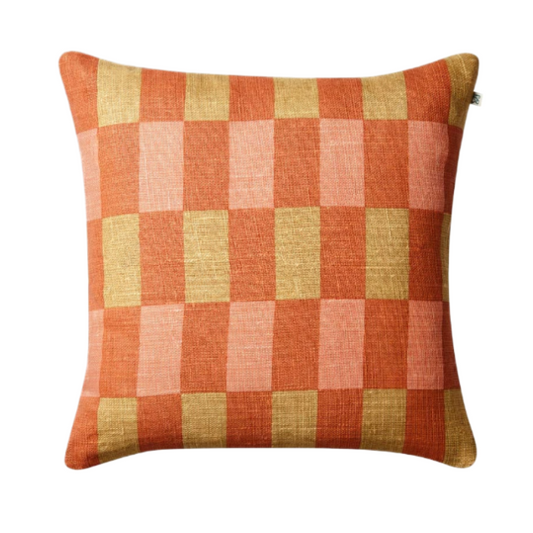 Marari Cushion | Apricot, Khaki & Rose