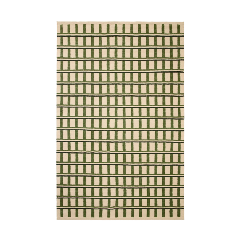 Mysore Rug | Off White & Green