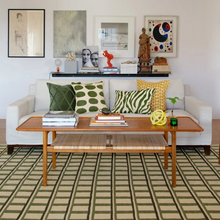 Load image into Gallery viewer, Mysore Rug | Off White &amp; Green
