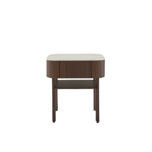 Parabole Bedside Table | White