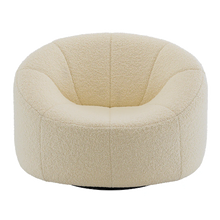 Load image into Gallery viewer, Pumpkin Armchair &amp; Footstool | Cream
