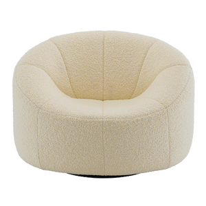 Pumpkin Armchair & Footstool | Cream