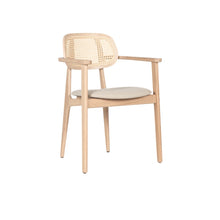 Load image into Gallery viewer, Titus Dining Armchair | Natural Oak Boucle
