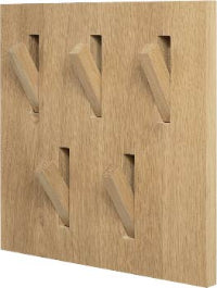 Utilitile Square Hooks | Natural Oak