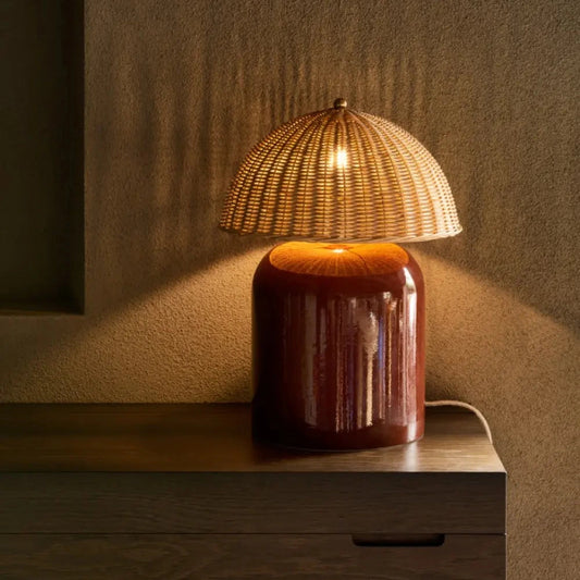 Arvin Table Lamp | Maroon