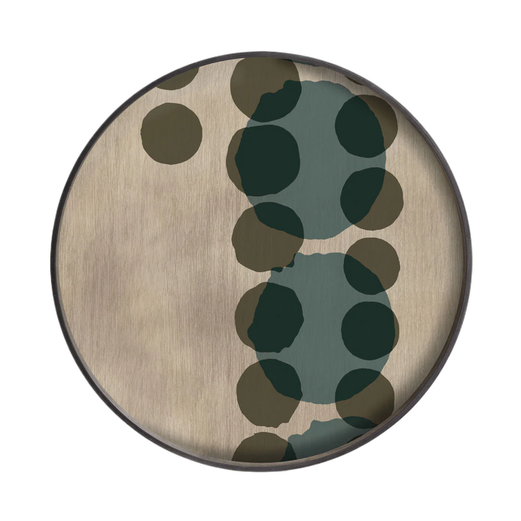 Layered Dots Glass Tray | Large