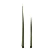Load image into Gallery viewer, Small LED Tapered Candle | Green Soil
