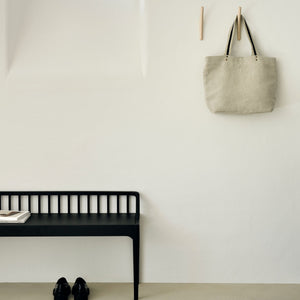 Spindle Bench | Black Oak