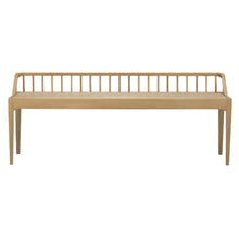 Load image into Gallery viewer, Spindle Bench | Natural Oak
