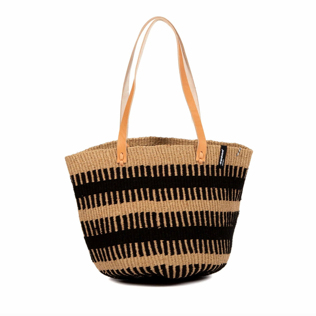 Black Rib Shoulder Bag