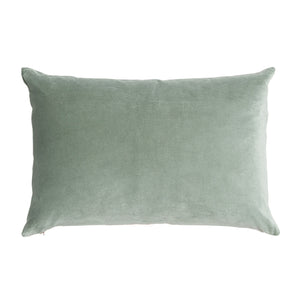Velvet Linen Pewter Cushion