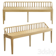 Load image into Gallery viewer, Oak Spindle Bench
