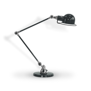 Signal Twin Arm Table Lamp | Granite Grey