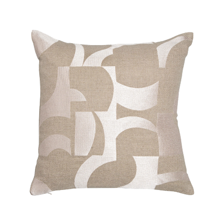 Abstract  Pale Coral Cushion
