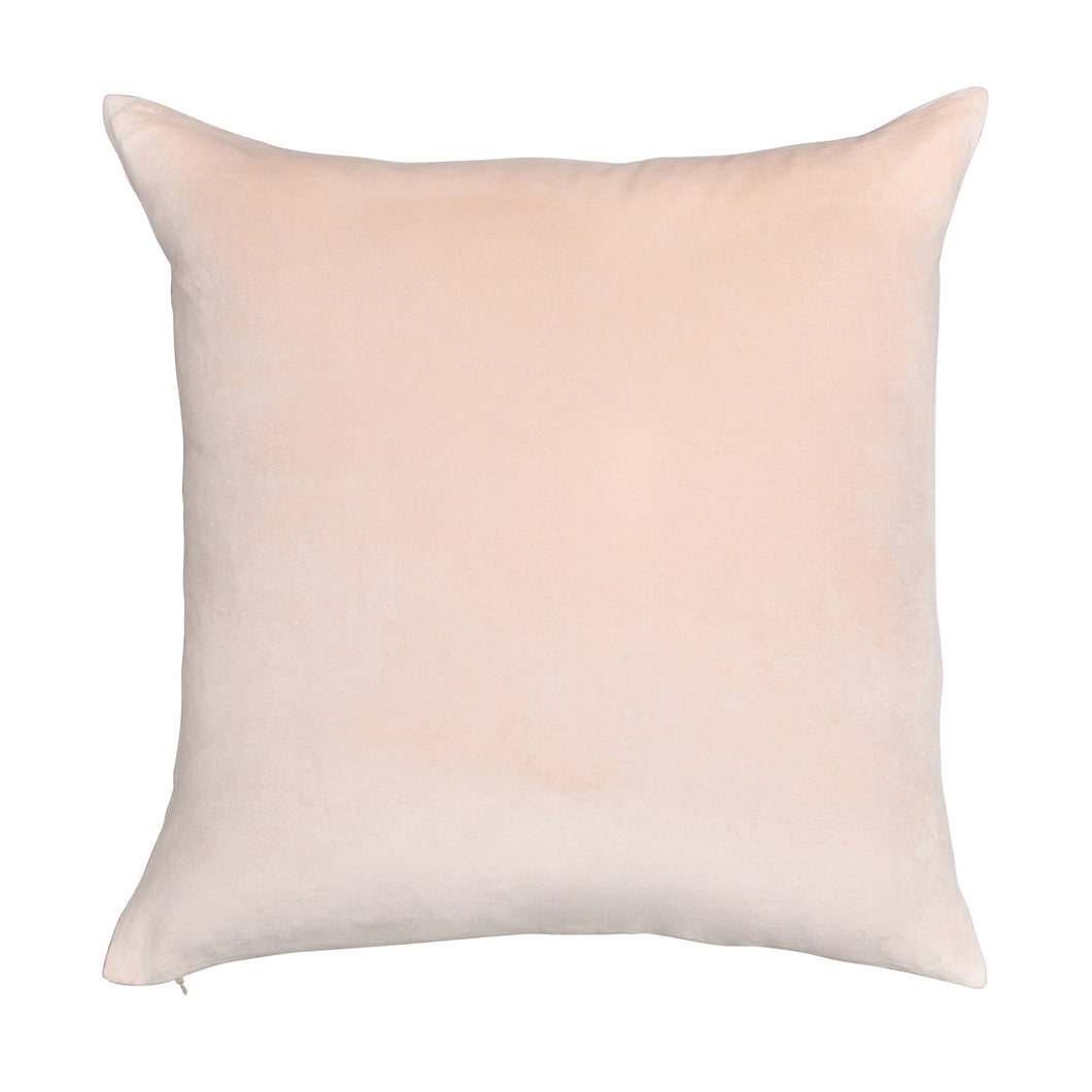 Velvet Linen Cushion - Pink Square