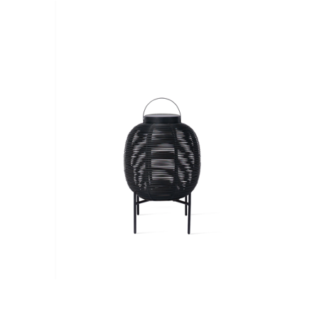 Tika Lantern Black Steel Base| Small