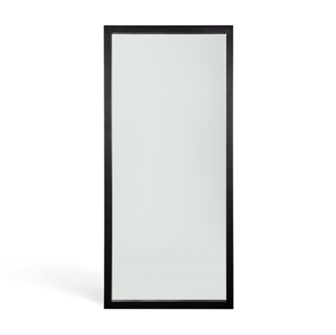 Light Frame Floor Mirror | Black Oak