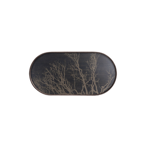 Black Tree Oblong Tray