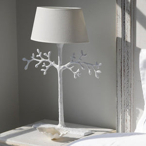 Olive Tree White Mini Table Lamp