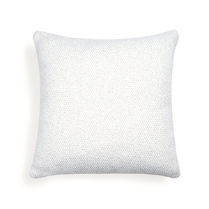 White Boucle Square Outdoor Cushion