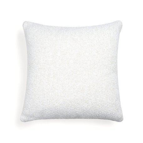 White Boucle Square Outdoor Cushion