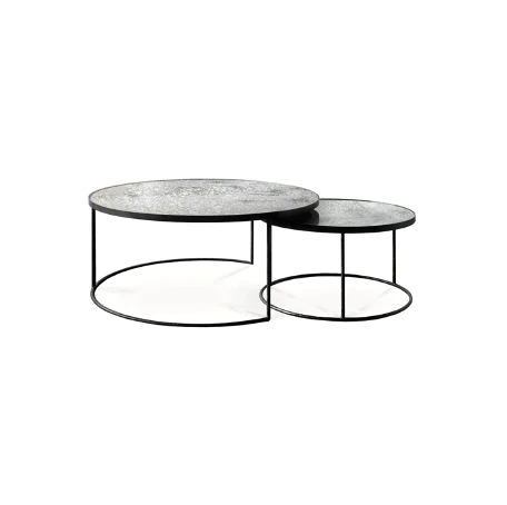 Clear Nesting Coffee Table Set