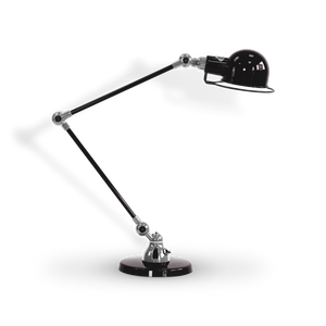 Signal Shiny Black Twin Arm Desk Lamp