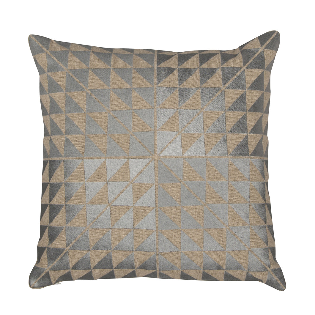 Geocentric Ash Grey Cushion