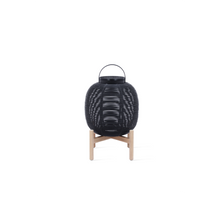 Load image into Gallery viewer, Tika Lantern Black Teak Base | Small

