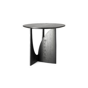 Geometric Black Side Table