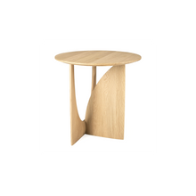 Load image into Gallery viewer, Geometric Oak Side Table
