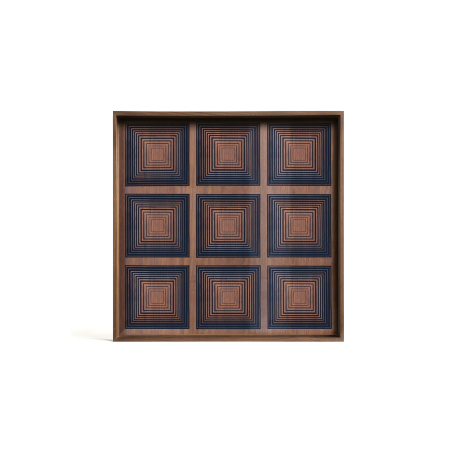 Linear Glass Tray | Medium Square