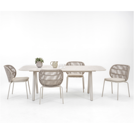 Kodo White Dining Table & 6 Chairs Bundle Price