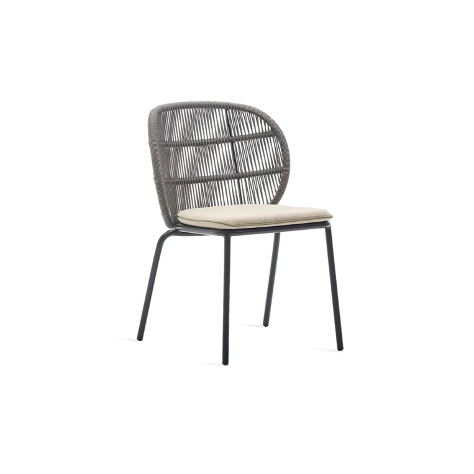 Kodo Dining Chair with Cushion | Fossil Grey