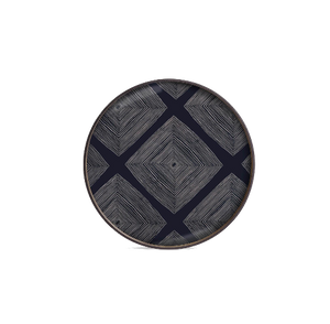 Ink Linear Squares L Glass Tray