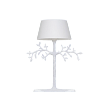 Load image into Gallery viewer, Olive Tree White Mini Table Lamp
